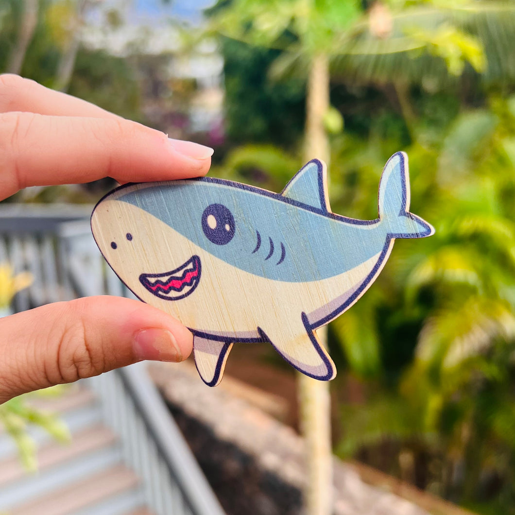 Bamboo sticker - Sharkie Shark