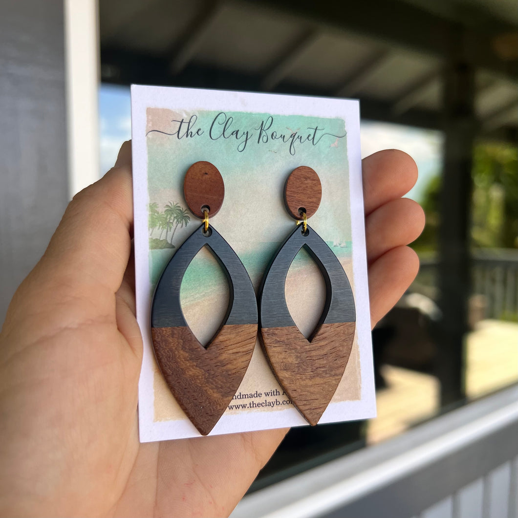 Wooden earrings