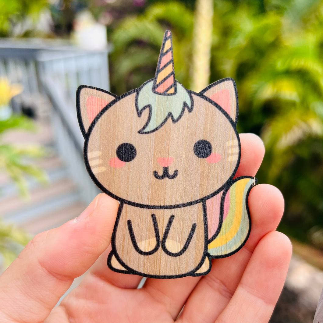 Bamboo sticker - Caticorn