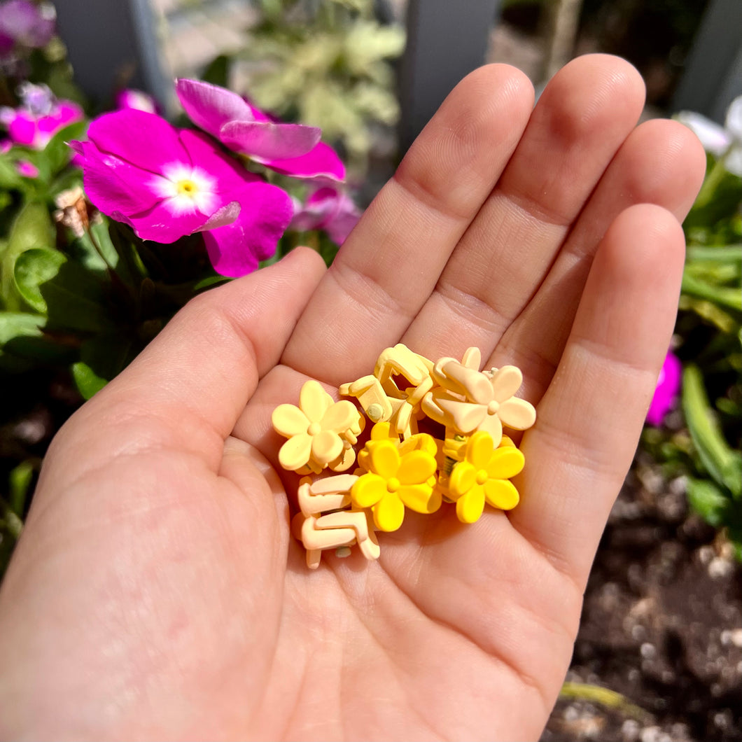 Mini hair clips - Yellow