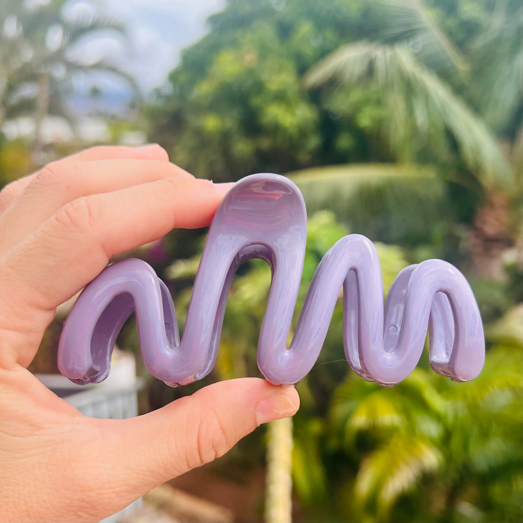 Wave hair clip - Lavender