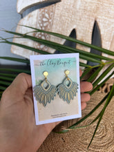 Load image into Gallery viewer, Clay - Boho feather earrings
