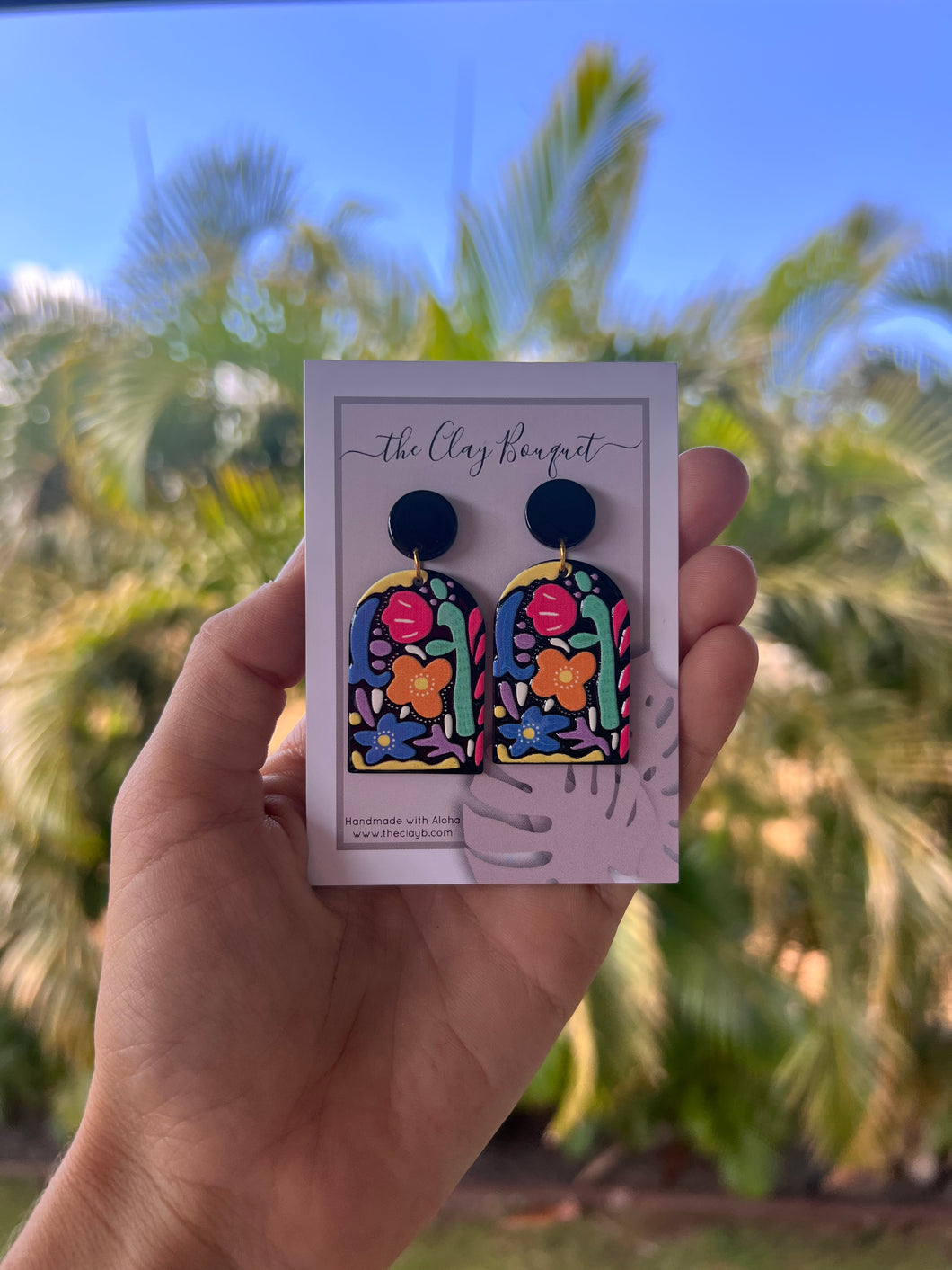 Abstract doodle earrings