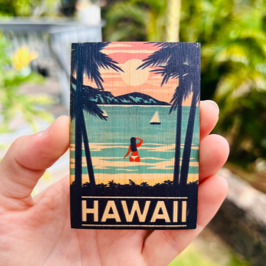 Bamboo sticker - Come Visit Hawaii