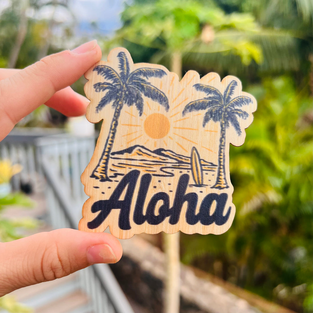 Bamboo sticker - Aloha Beach