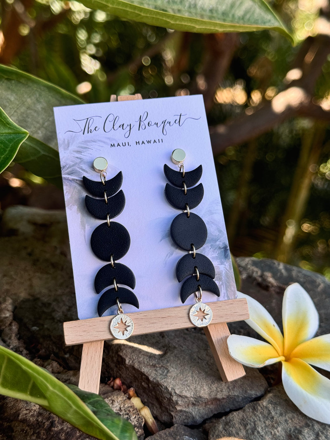 Clay - Moon phases earrings