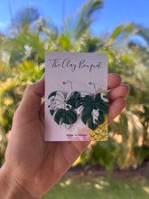 Load image into Gallery viewer, Clay - Monstera earrings
