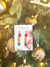 Load image into Gallery viewer, Clay - Christmas Lights dangle earrings
