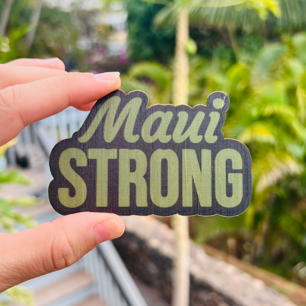 Bamboo sticker - Maui Strong