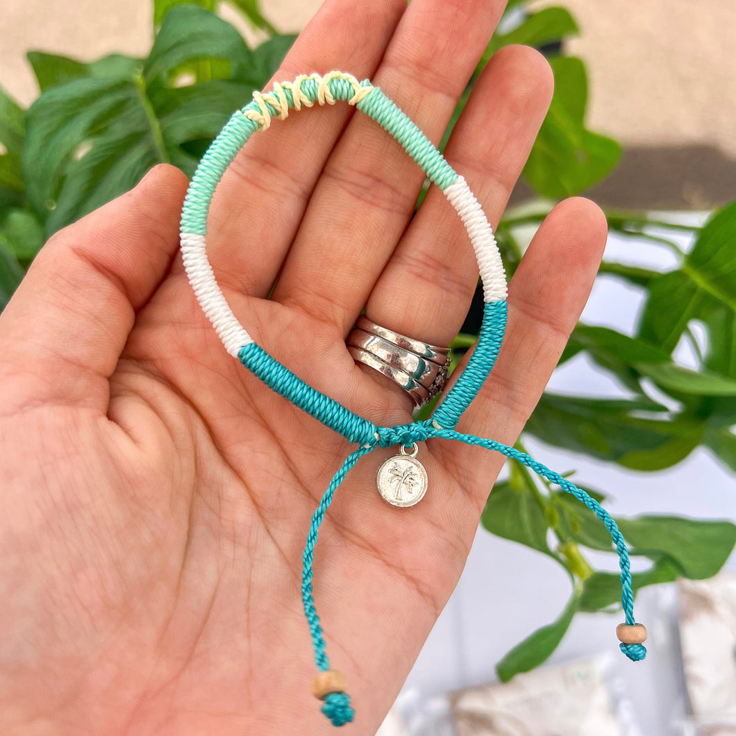 Bracelet - Greens & Cream