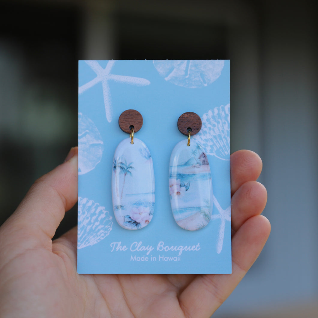 Clay - Beach house earrings