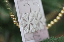 Load image into Gallery viewer, Clay - Snowflake earrings
