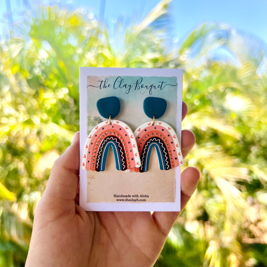 Rainbow earrings