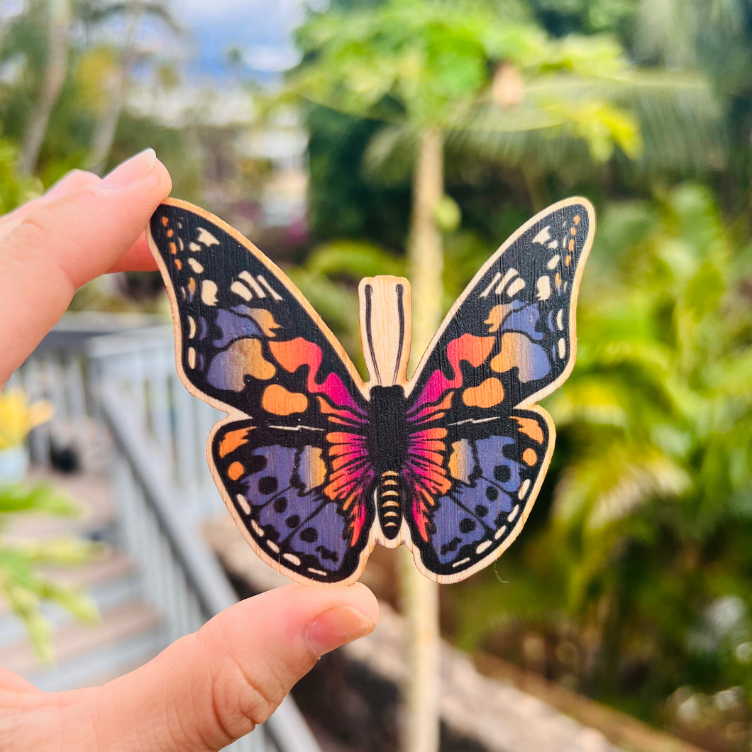 Bamboo sticker - Butterfly