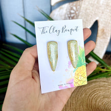 Load image into Gallery viewer, Clay - Gold dagger earrings
