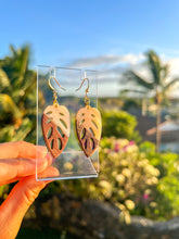 Load image into Gallery viewer, Monstera Adansonii earrings
