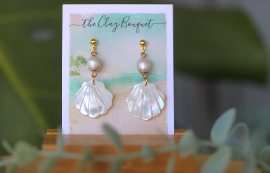 Pearl & Shell earrings