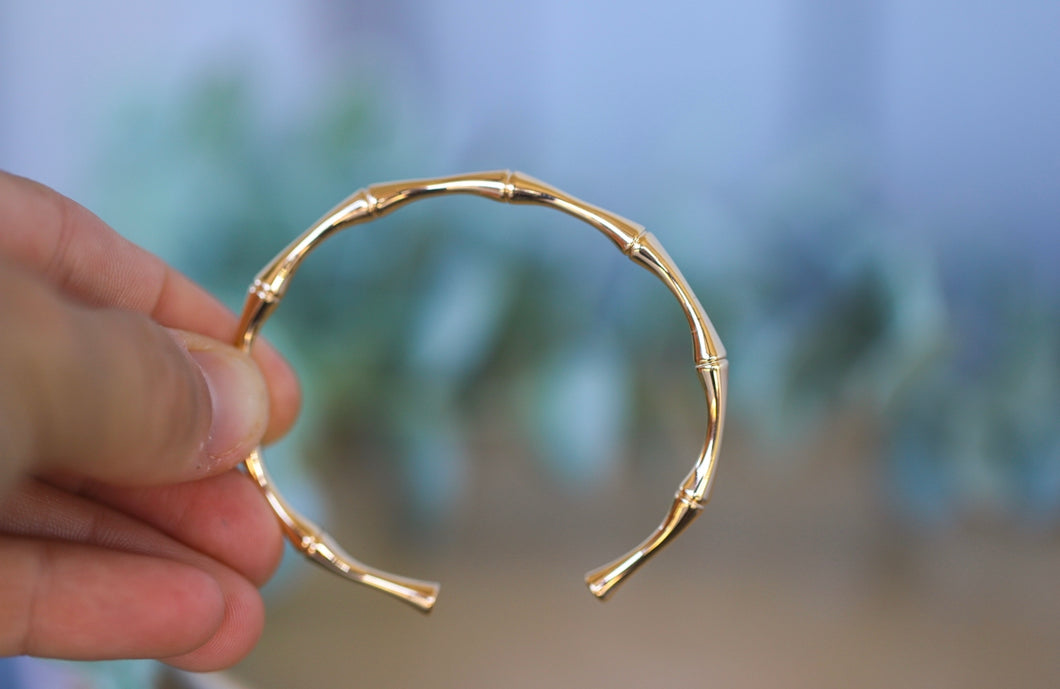 Bamboo bangle - adjustable